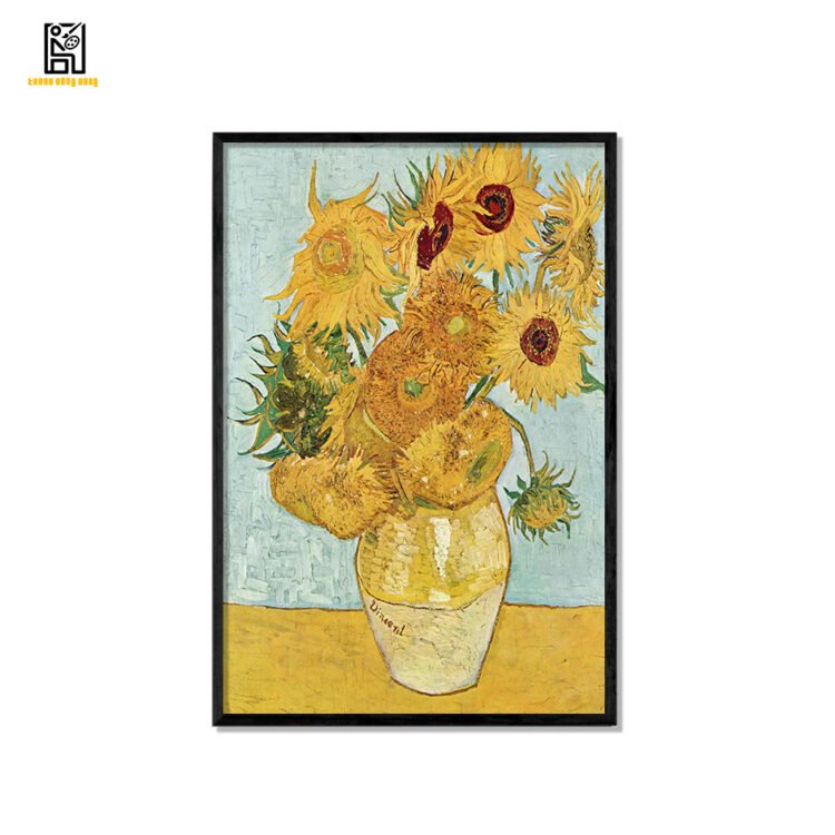 TRANH VAN GOGH Vase with Twelve Sunflowers